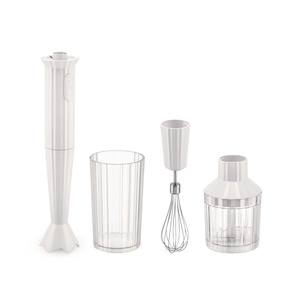 Alessi Plisse Blender Seti Beyaz görseli 1