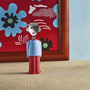 Alessi Alessandro M. Tirbüşon 21 cm x 6 cm Mavi-Kırmızı görseli 3