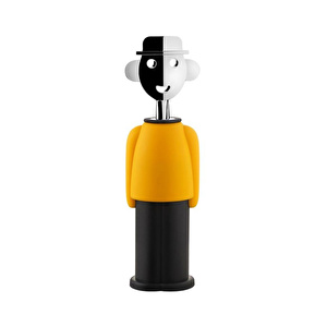 Alessi Alessandro M. Tirbüşon 21 cm x 6 cm Sarı-Siyah görseli 1
