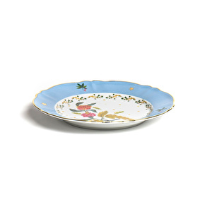 Bitossi Home Fabula Flower Porselen Yemek Tabağı 26,5 cm Mavi görseli 2
