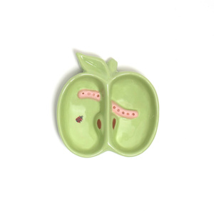 Bitossi Home La Tavola Ladybug Seramik Kase 12,5x11,5 cm Yeşil görseli 1