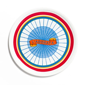 Bitossi Home Bel Paese L'Adorata Porselen Pizza Tabağı 32 cm Çok Renkli görseli 1