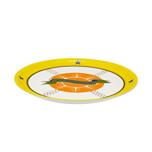 Bitossi Home Bel Paese La Gustosa Porselen Pizza Tabağı 32 cm Sarı görseli 2
