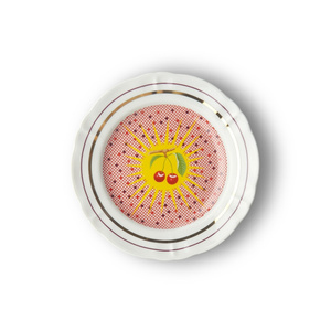 Bitossi Home Bel Paese Cherries Porselen Meyve Tabağı 20,5 cm görseli 1