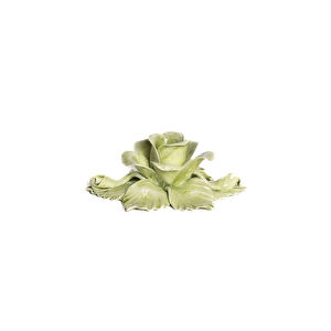 Bitossi Home Emporio Seramik Gül Mumluk 20x8 cm Yeşil görseli 1