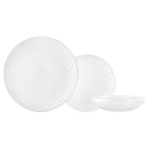 İstanbul Porselen Mahra 18 Parça 6 Kişilik Yemek Takımı