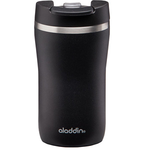 Aladdin Cafe Thermavac Leak-Lock Siyah Paslanmaz Çelik El Termosu Kupa 0.25 Lt görseli 1