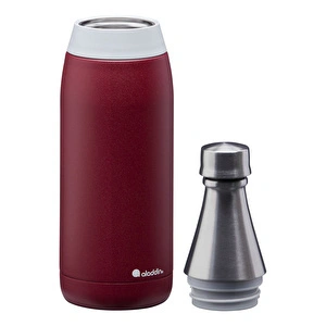 Aladdin Fresco S.Steel Water B. Burgundy Red 0.6 Litre görseli 2