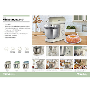 Ariete Vintage Mutfak Şefi Yeşil görseli 5