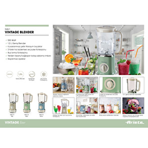 Ariete Vintage Blender Bej görseli 4