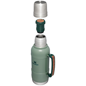 Stanley The Artisan Paslanmaz Çelik Hammertone Termos 1,4L Green görseli 3