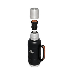 Stanley The Artisan Paslanmaz Çelik Hammertone Termos 1,4L Black görseli 4