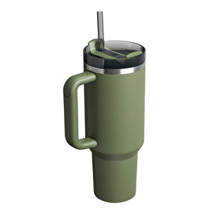 Stanley The Quencher Flowstate Tumbler Pipetli Termos Bardak 1,18L Dried Pine görseli 2