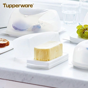 Tupperware Tereyağlık Kar Beyazı görseli 3