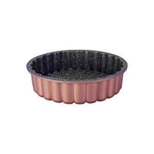 Emsan Mira 22 cm Tart Kalıbı Golden Pink görseli 3