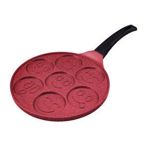 Emsan Smile Kırmızı Pankek Tavası 26 cm görseli 2