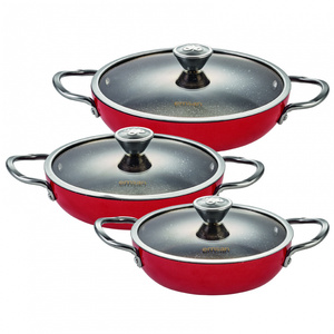 Emsan Aventura Kırmızı Granit 6 Parça Omlet-Sahan Seti görseli 6