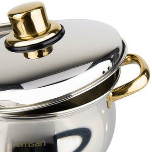 Emsan Azure 6 Parça Çelik Tencere Seti Gold görseli 5