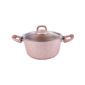 Emsan Arven 7 Parça Pink Granit Tencere Seti görseli 4