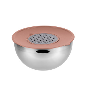 Emsan Demre 3 in 1 Golden Pink Çok Amaçlı Karıştırma ve Saklama Kabı görseli 3