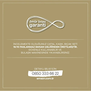 Emsan Aden Elegance 84 Parça 12 Kişilik Çatal Kaşık Bıçak Takımı görseli 5