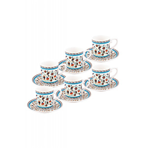 Emsan Tulipa 6 Kişilik Kahve Fincan Takımı 80 ml görseli 3