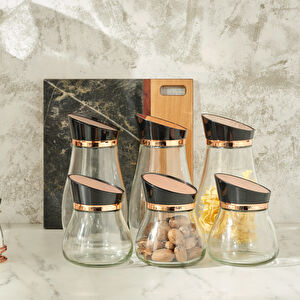 Emsan Alpha 3'lü Büyük Kavanoz Rosegold görseli 1