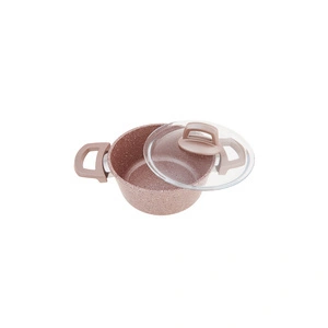 Emsan Premium-S Pro Gold Pink 7 Parça Granit Tencere Seti görseli 5