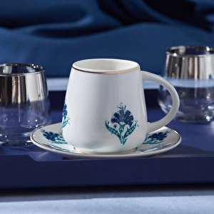 Emsan Gülbahar 6 Kişilik Double Kahve Fincan Takımı 90 ml görseli 2