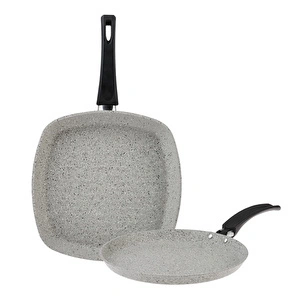 Emsan Premium Granit Grey Krep Grill Seti görseli 3