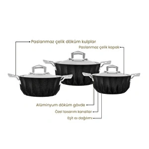 Emsan Diagon 6 Parça Midi Set  görseli 9