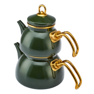 Emsan Artisan Mini Emaye Çaydanlık Yeşil görseli 4