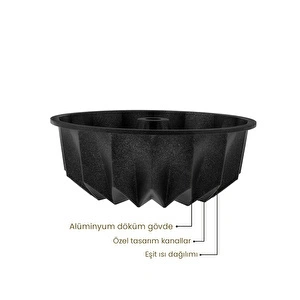 Emsan Diagon Kek Kalıbı Siyah görseli 2