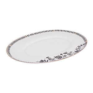Emsan Artisan Fine Bone Kayık Tabak 33 cm görseli 3