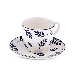Emsan Adore New Bone 2 Kişilik Kahve Fincan Takımı 90 ml Lacivert görseli 8