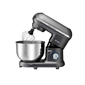 Emsan Bella Gusto Comfort Kıyma Çekme Aparatlı Hamur Yoğurma Makinesi Gri 1300W 5,5L görseli 17