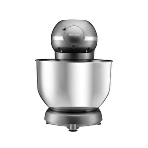 Emsan Bella Gusto Comfort Kıyma Çekme Aparatlı Hamur Yoğurma Makinesi Gri 1300W 5,5L görseli 5