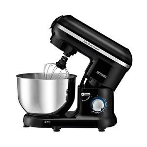 Emsan Bella Gusto Comfort Kıyma Çekme Aparatlı Hamur Yoğurma Makinesi Siyah 1300W 5,5L görseli 17