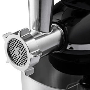 Emsan Bella Gusto Comfort Kıyma Çekme Aparatlı Hamur Yoğurma Makinesi Siyah 1300W 5,5L görseli 10
