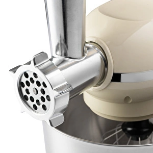 Emsan Bella Gusto Comfort Kıyma Çekme Aparatlı Hamur Yoğurma Makinesi  Krem 1300W 5,5L görseli 17