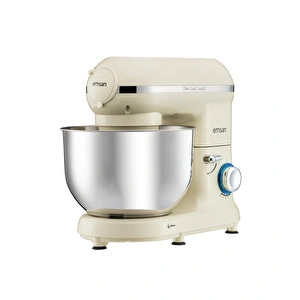 Emsan Bella Gusto Comfort Kıyma Çekme Aparatlı Hamur Yoğurma Makinesi  Krem 1300W 5,5L görseli 7