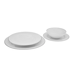 Emsan Bone Sophia Yemek Takımı 24 Parça Platin Yuvarlak görseli 6