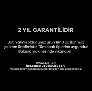 Karaca Atlantik 8 Parça Çelik Tencere Seti görseli 7