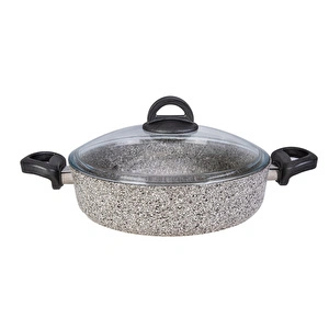 Karaca Dark Silver Biogranit Pilav/Karnıyarık Tencere 26 cm görseli 4