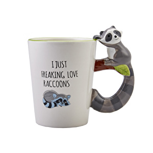 Karaca Animal Raccoon Mug Kupa görseli 3