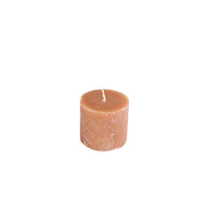 Karaca Açık Kahve Silindir Mum 6,5x6 cm  görseli 2