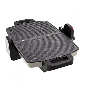 Karaca Future Granit Izgara ve Tost Makinesi Krem 1800W görseli 8