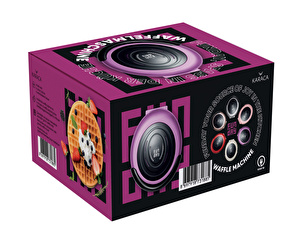 Karaca Funday Glossy Violet Çıkarılabilir Plakalı Waffle Makinesi 1000W görseli 5