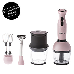 Karaca Blendfit Spiral Sebze Doğrayıcı 4 in 1 Set PinkGold görseli 6