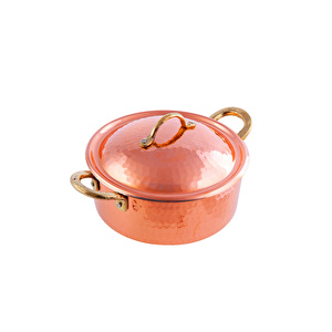 KARACA MESOPOTAMIA BAKIR PİLAV TENCERESİ 18 CM görseli 6